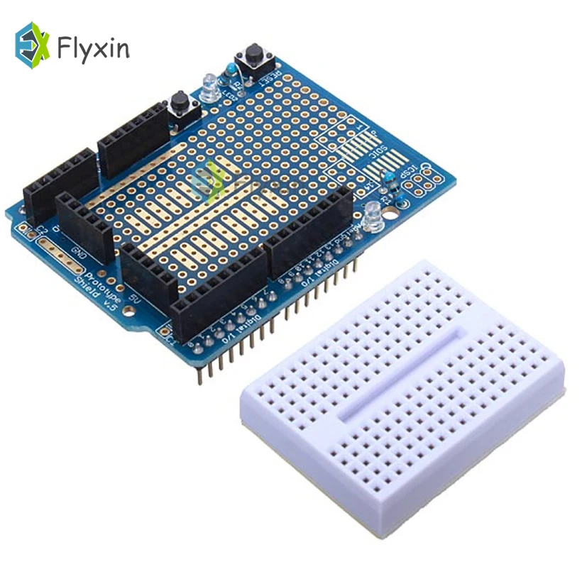 Новый прототип UNO ProtoShield плата расширения с SYB-170 мини макет на основе arduino Proto Shield |