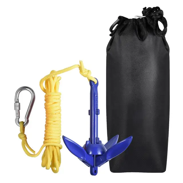 Kayak Anchor Kits Portable Folding Anchor Buoy Kit For Canoe Kayak