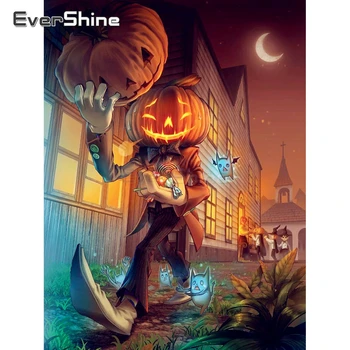 

EverShine DIY Diamond Painting New Arrivals Halloween Cross Stitch Kits Diamond Mosaic Embroidery Cartoon Picture Rhinestones