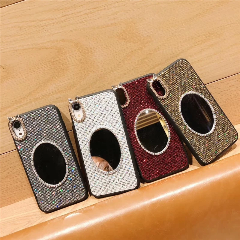 Luxury fashion square glitter mirror phone case for iPhone 6 6S 7 8 PLUS iPhoneX XR XS MAX drop-proof all-inclusive |
