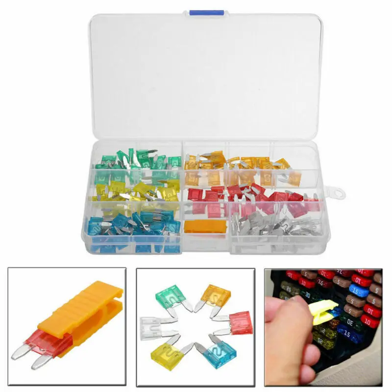 

120 pcs Low Profile Mini Size Blade Fuse Assortment Set Auto Car Truck Fuses