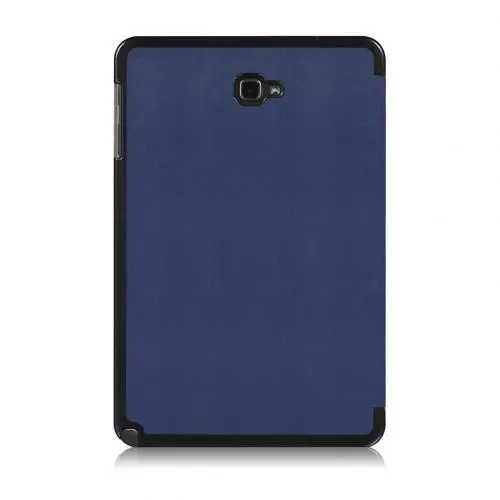 Ультратонкий флип-чехол для планшета samsung Galaxy Tab A 10,1, P580, P585, 7,9 дюймов, кожаный чехол для планшета Smart Sleep Tri-fold Bracket Cover - Цвет: Синий