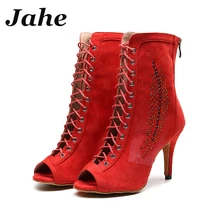 Кожаная обувь для латинских танцев; высокие сапоги; женская танцевальная обувь; обувь для взрослых девочек; Обувь для бальных танцев; обувь для латинских танцев