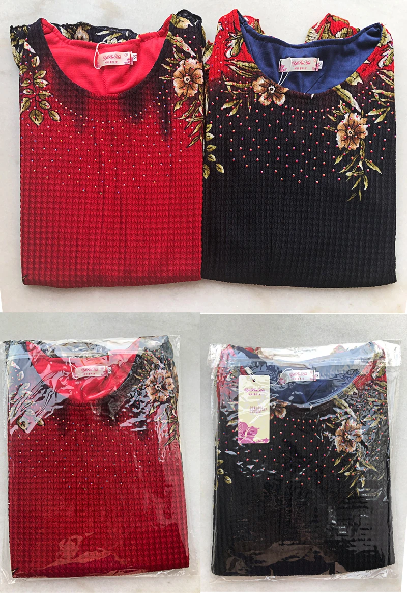 Women Tops 2020 New Blouse shirt Plus size 4XL Casual Blue Red Women's Clothing O-neck floral Print Feminine Tops blusas 993D
