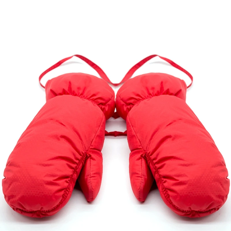 Пуховые Перчатки женские зимние утепленные лыжные перчатки мужские зимние женские толстые Висячие шеи скалолазание на открытом воздухе Велоспорт водонепроницаемые и холодные