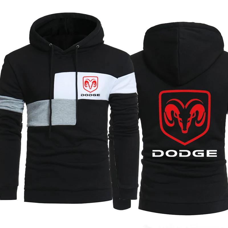 Толстовки для мужчин Dodge Car с логотипом, Толстовка весна-осень, модная мужская толстовка с капюшоном в стиле хип-хоп harajuku, Повседневная Толстовка из флиса, спортивный костюм
