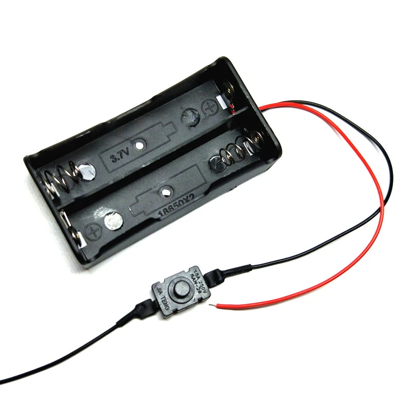 18650 Battery Case With Switch 2 x 3.7V Lithium 18650 Battery Holder