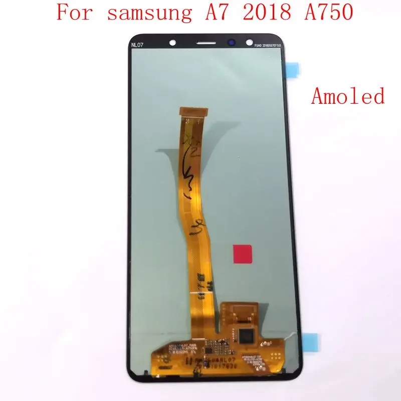 ЖК-дисплей Amoled для Samsung Galaxy A7 2018 A750 A750F A750H A750M A750Y 6 дюймов сенсорный экран полный