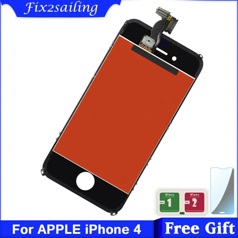 3 5 дюймовый протестированный экран дисплея для iPhone 4 4S ЖК-дисплей + сенсорный