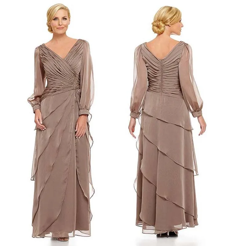Sarahbridal Grace V-hals Geplooide Moeder Jurken Met Lange Mouwen Ruches Brides Moeder Jurken Voor Bruiloften 2015 New Arrivals Sarahbridal Grace V-hals Geplooide Moeder Jurken Met Lange Mouwen Ruches Brides Moeder Jurken Voor Bruiloften 2015 New Arrivals