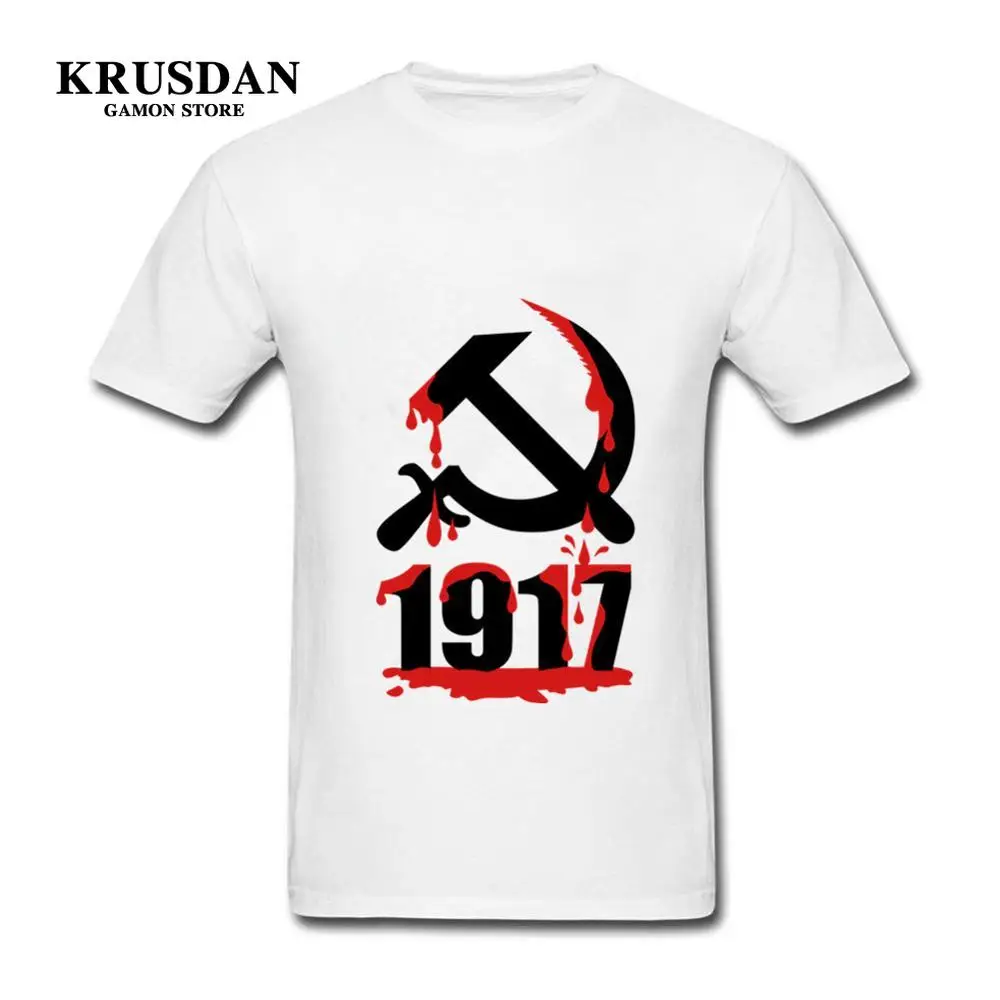 Новое поступление красные CCCP русские футболки для мужчин советское соединение