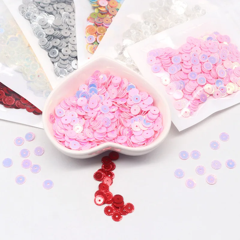 Sequin Embroidery Accessories Sequin Sewing Accessories Sequins For Crafts Sequins Accessories Flower Sequin 6mm Loose Sequins For Crafts Pailettes Cucito Craft Sewing Paillette Lentejuelas Para Coser 10g