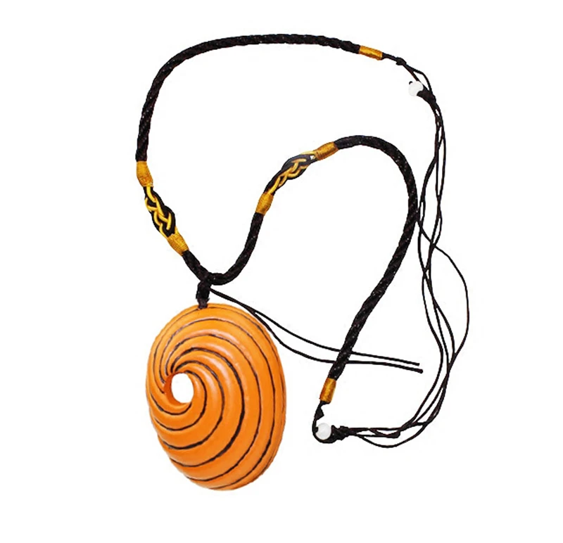 Anime Hokage Uchiha Obito Tobi Mask Pendant Necklaces Collectible Cartoon Naruto Cosplsy Prop Accessories Mens Xmas Gifts | Украшения и