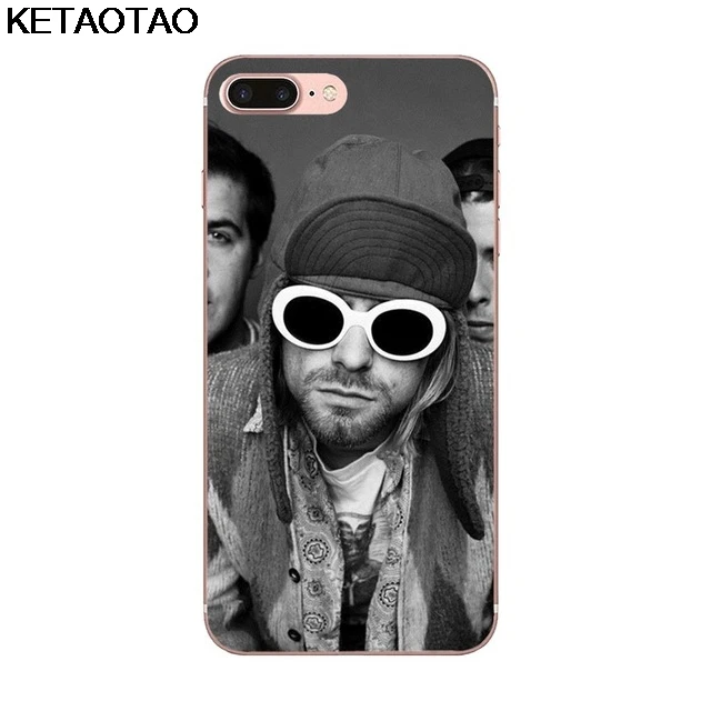 Темно-серый KETAOTAO Курт Кобейн, Нирвана рок-группы чехол для телефона s для iPhone 6 7 8 Plus X XS XR 11 Pro Чехол кристально чистый мягкий TPU чехол s - Цвет: Темно-серый