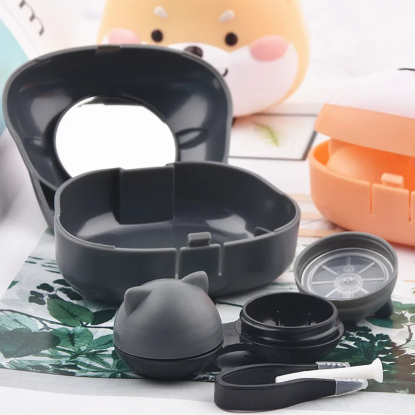 Travel Lenses Box Container Spectacle Cases Cute Cartoon Contact Lens