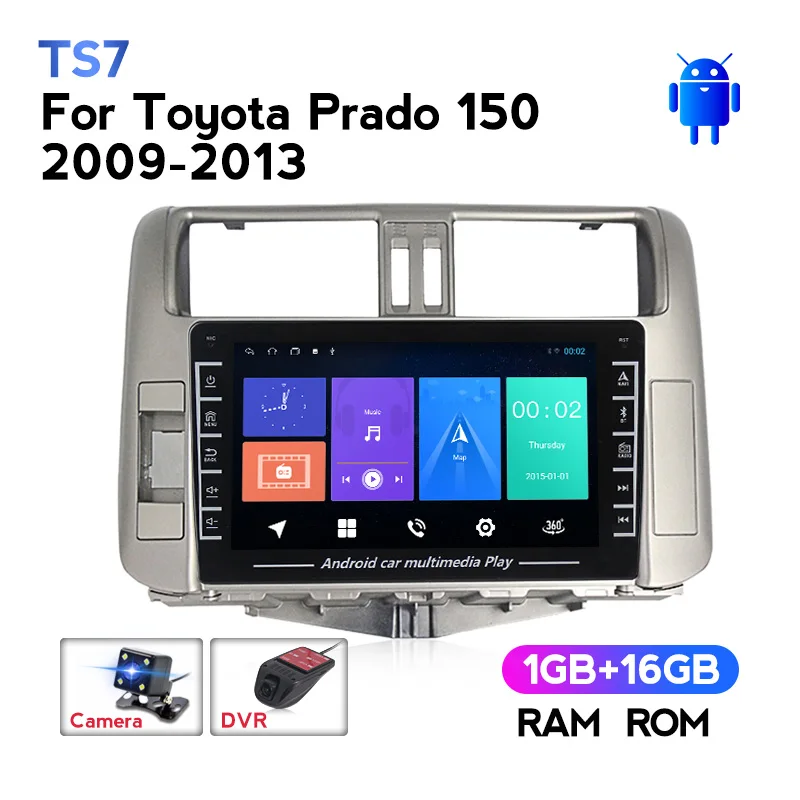 Автомагнитола NAVIFANS 1280X720 для Toyota Land Cruiser Prado 150 2009-2013 мультимедийный видеоплеер