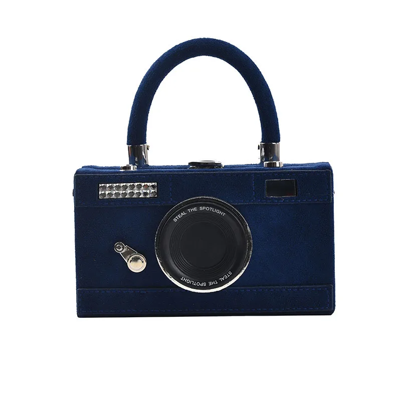 HISUELY 2022 New Women Personalized Fashion Camera Shape Clutch Ladies Casual Mini Crossbody Bag Small Shoulder Bag Purse BG2242 
