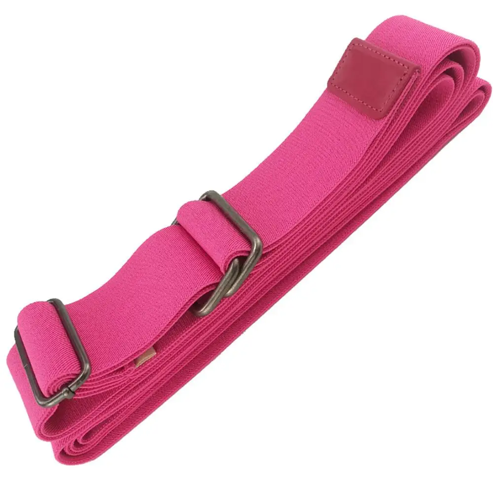 Hot Pink Балета стрейч-пояс эластичный мягкий гибкость разделяет ремешок эластичный пояс для Фитнес силовых тренировок для занятий танцами, для йоги и cx - Цвет: Hot Pink