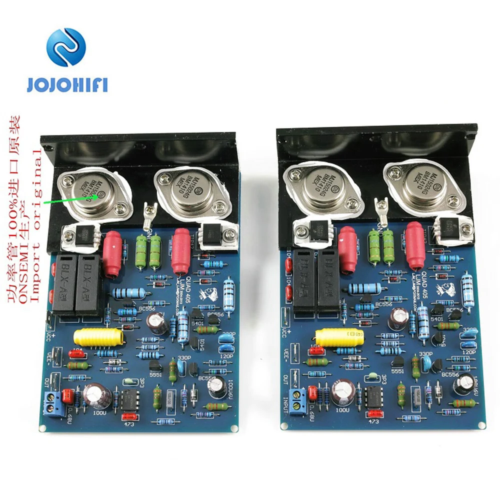 Dupla do Amplificador do Canal do Clone Detalhados de Alumínio do Teste do ap do Ângulo com Folha da Isolação 8r do Par Quad405 com Dados Placa Isolação Uma Mj1524 100w da - Image 2