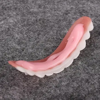 

Upper White Teeth Set Silicone Artificial Denture Set Q5T7