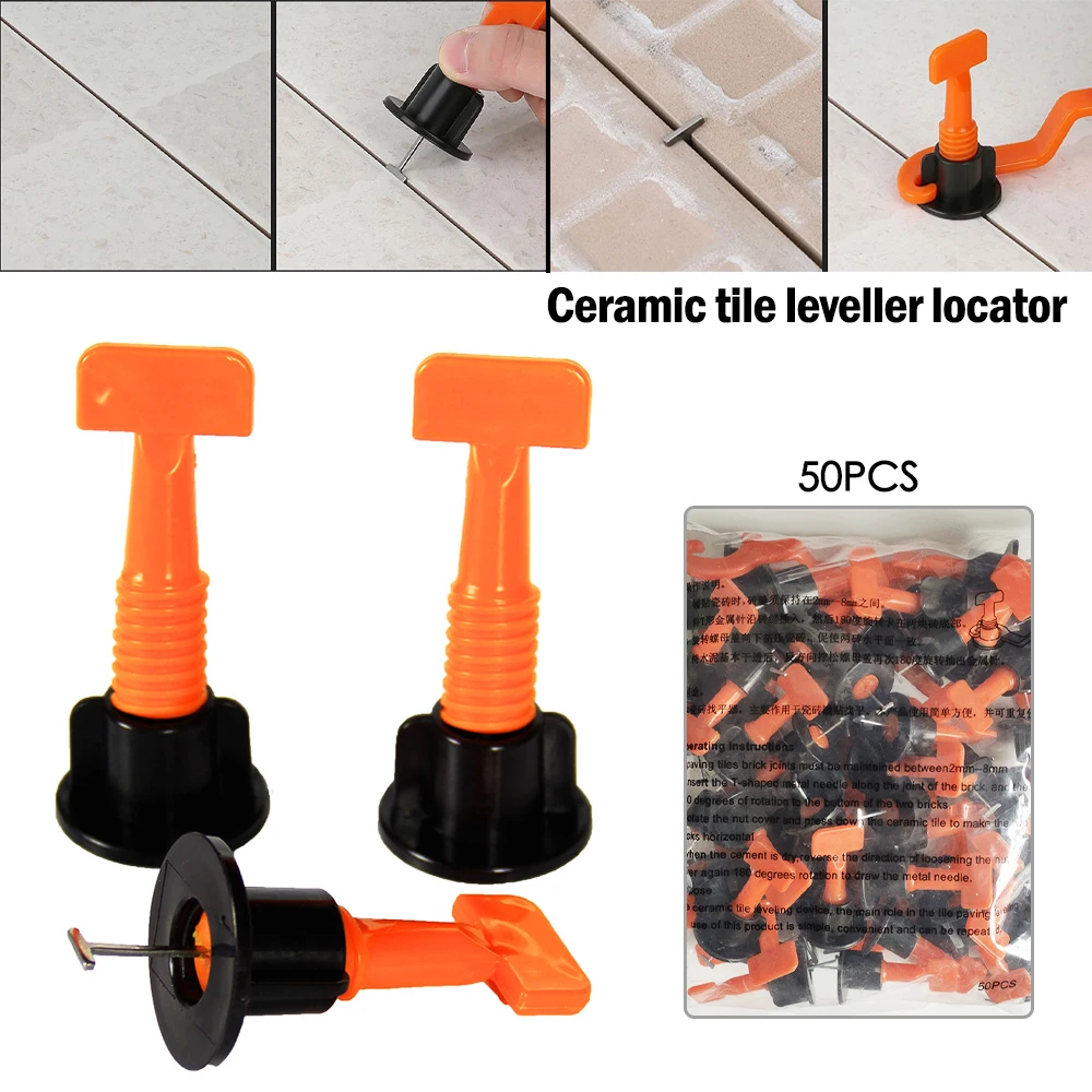 

50pcs/set Level Wedges Tile Spacers For Flooring Wall Tile Spacer Carrelage Tile Leveling System Leveler Locator Spacers Plier