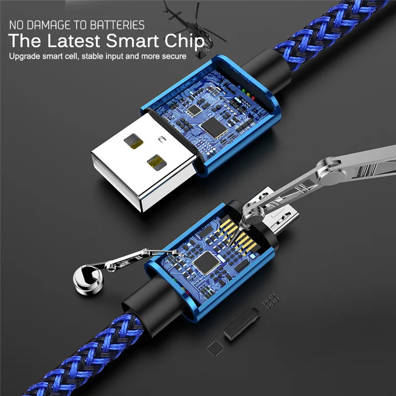 1 м 2 м 3 м микро USB кабель для быстрой зарядки для huawei Xiaomi Redmi Android мобильный телефон Дата-кабель для samsung S7 провод шнур