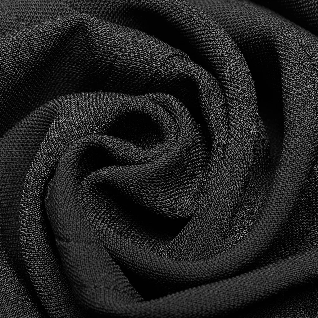 Панк рейв женская рубашка в готическом стиле черный неправильный полый дизайн кружева для похудения подходит для вечерней вечеринки сцены женские рубашки
