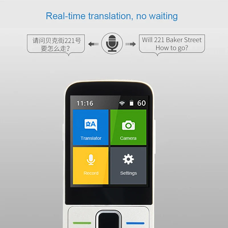 T20 мгновенный Путешествия Портативный голосовой перевод для обучения путешествия бизнес-встречи многоязычный Интеллектуальный перевод