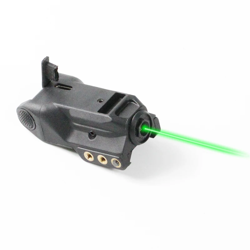 LASERSPEED LS-L9 лазерный прицел оружие перезаряжаемый встроенный аккумулятор маленький зеленый лазер прицел - Цвет: Green
