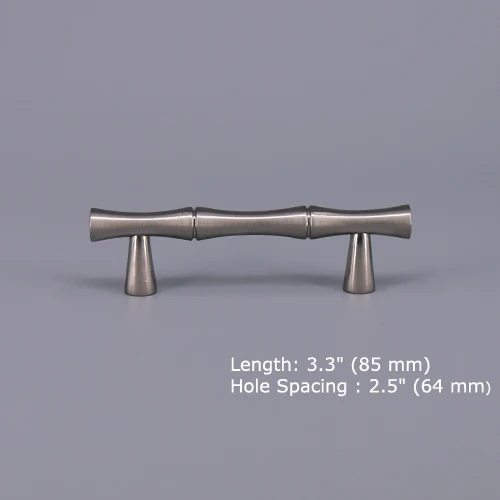 64mm 1 шт. Сатиновая Silver/бронзовые для выдвижных шкафчиков ручка Античный ящик выдвижной кухонный шкаф; гардероб ручка - Цвет: 64mm