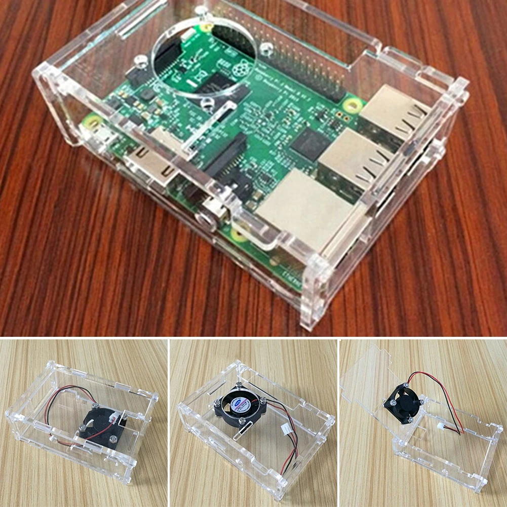 Общие для Raspberry pi 3 B+ 2 поколения Корпус для Raspberry pi с вентилятором+ винт#911