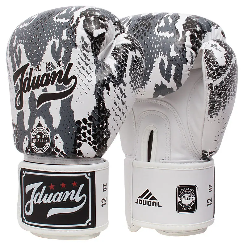 

2018 New Style Python JDUanL Boxing Gloves Children Adult Thick Sanda Fighting Boxing Muay Thai Boxing Gloves