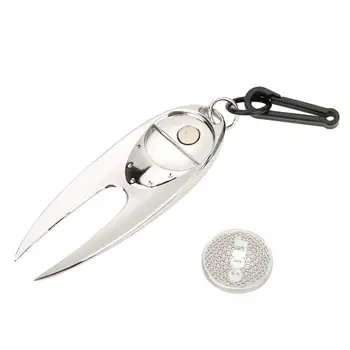 

Multifuctional Fork 8x3CM Metal Divot Tool Portable Anti Skid Groove Cleaner Tool Divot Repair Fork Training Aids