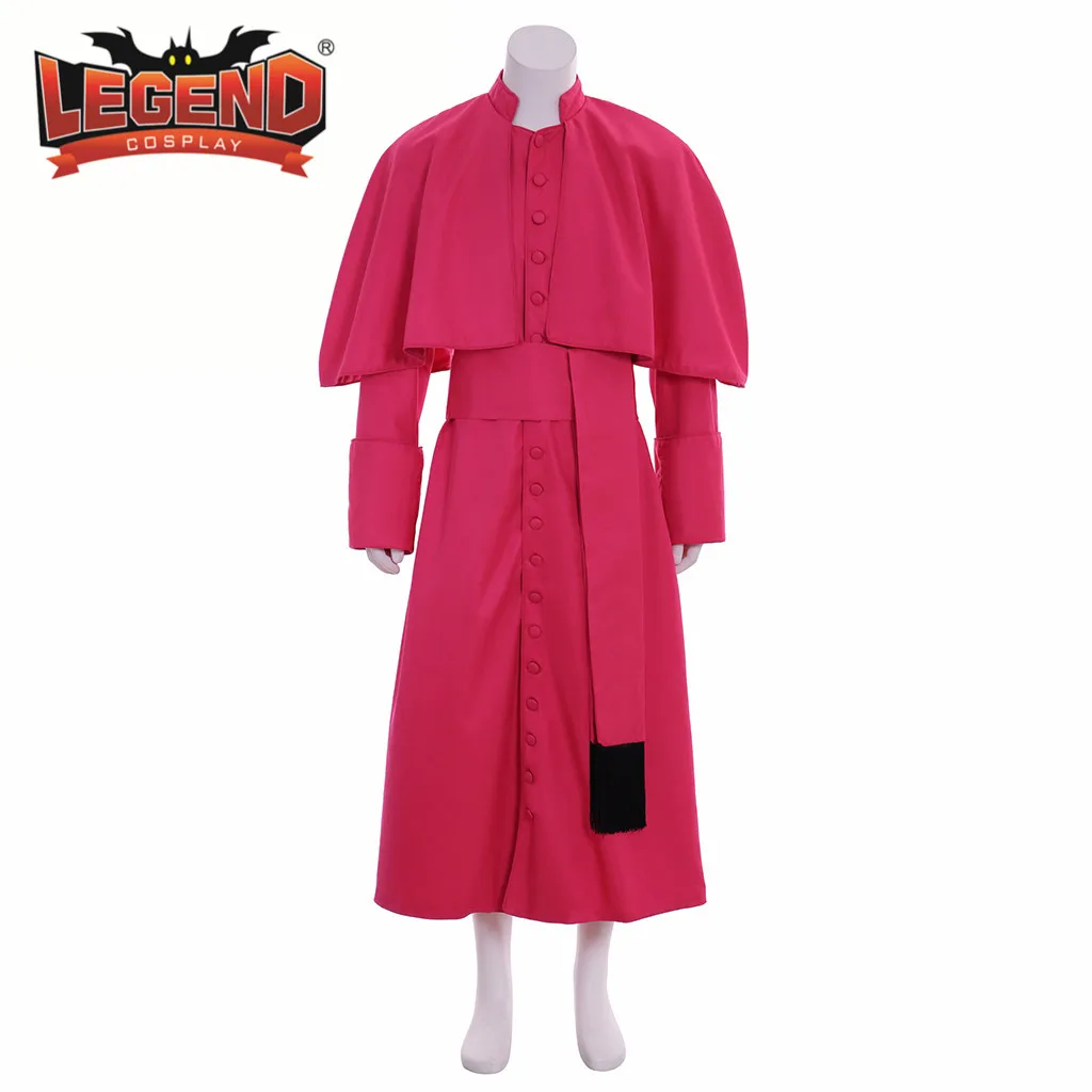 

Римский красный священник, Свадебный халат, Свадебный костюм, средневековый ритуал, искусственный костюм, красный священный халат, косплей