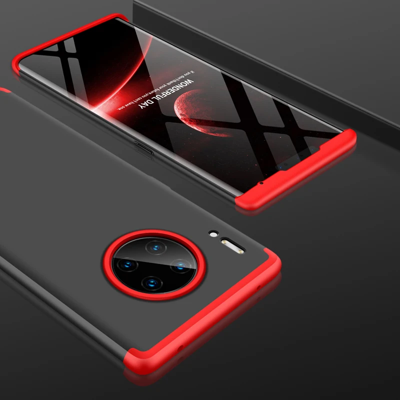 Чехол на 360 градусов для huawei mate 30 Pro, чехол 3 в 1, Жесткий Защитный матовый чехол из поликарбоната для huawei mate 30Pro 5G, чехол на заднюю панель телефона 6,53"