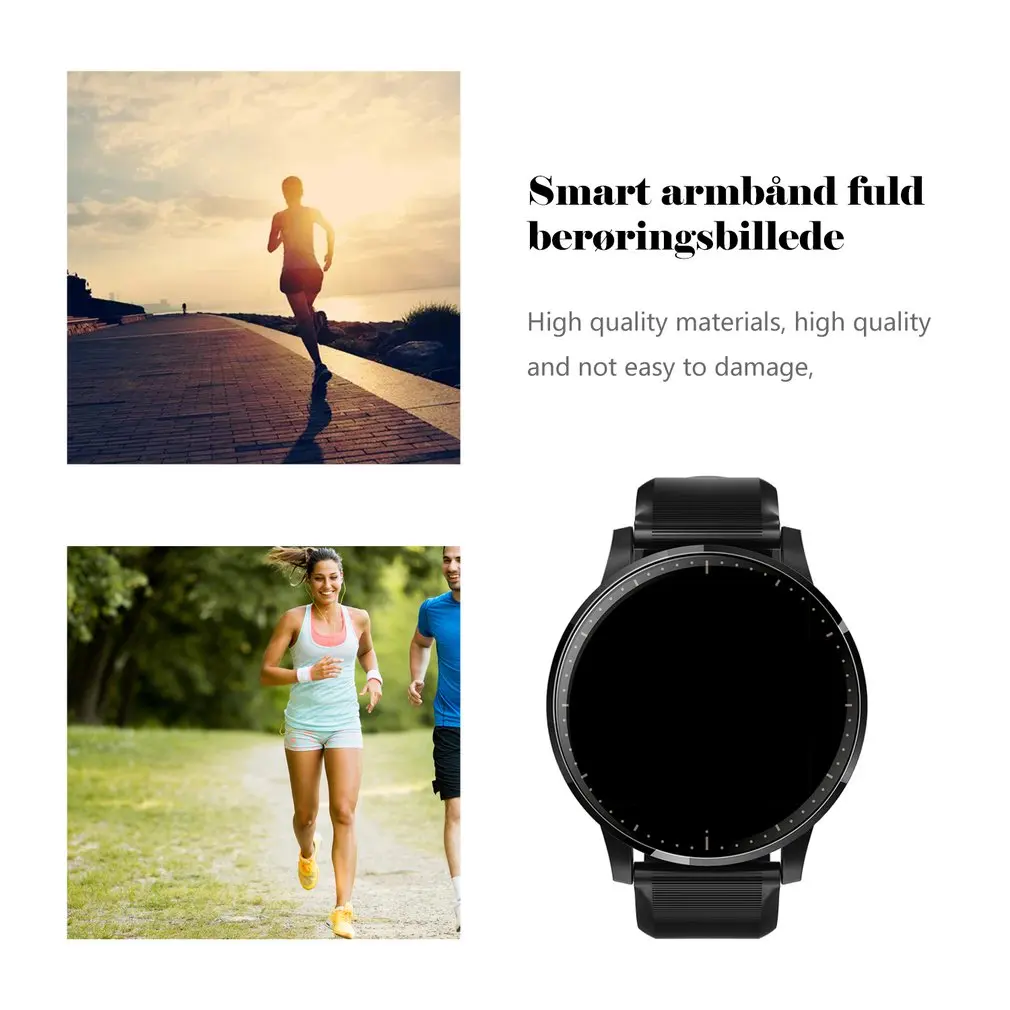Q20 Full Round Touch Control Heart Rate Physiological Monitor Bracelet Fitness Tracker Smart Watch Sports Bracelet