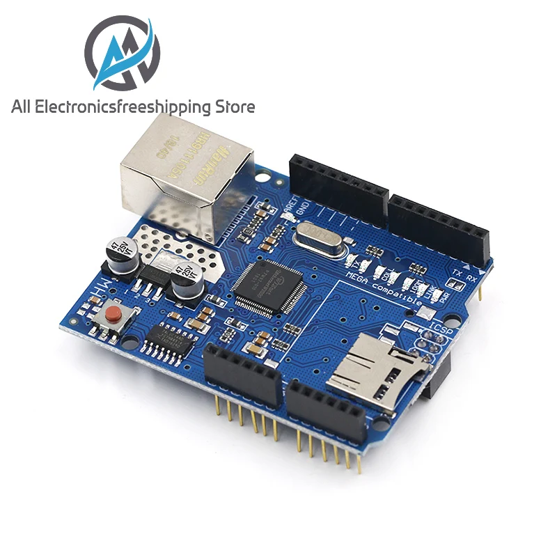 Плата разработки 1 шт. Shield Ethernet W5100 R3 UNO Mega 2560 1280 328 UNR W5100|Регуляторы