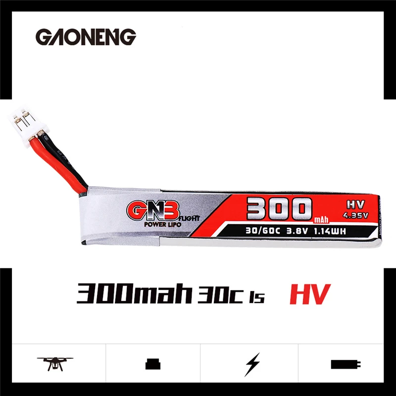 Max 60c 3.8V 300mAh 30C 4.35V Lipo Battery For Snapper6/7/8/Mobula7/UR65/US65/UK65/Betafpv65/75 RC FPV Racing Drone Spare Parts |