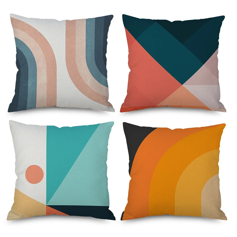 Soft Geometric Pillowcase Decorative Sofa Cushion Case Bed Pillow Cover