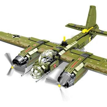 

101037 559Pcs Bombing Plane Army Military War Helicopter Building Blocks Model Bricks Sets Kits Educational Toys For Children