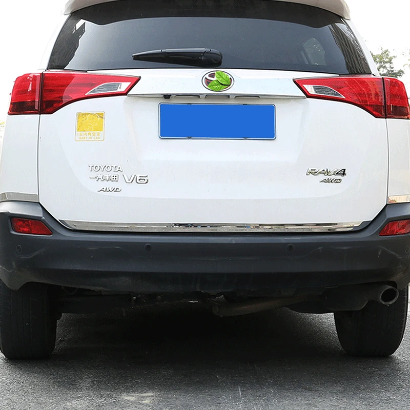 Carманго для Toyota RAV4 автомобильный Стайлинг задний багажник украшение хромированная Накладка рамка наклейка внешние аксессуары