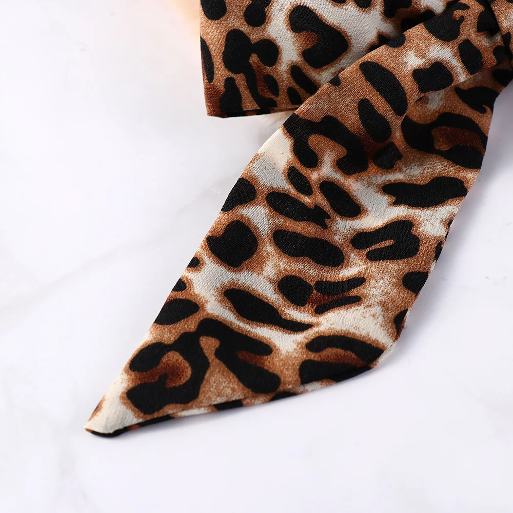 Модные женские туфли элегантный шарф из искусственного меха женские зимние леопардовые шарфы с круглым воротником теплые мягкие шали Винтаж пушистым воротником Обёрточная бумага аксессуары
