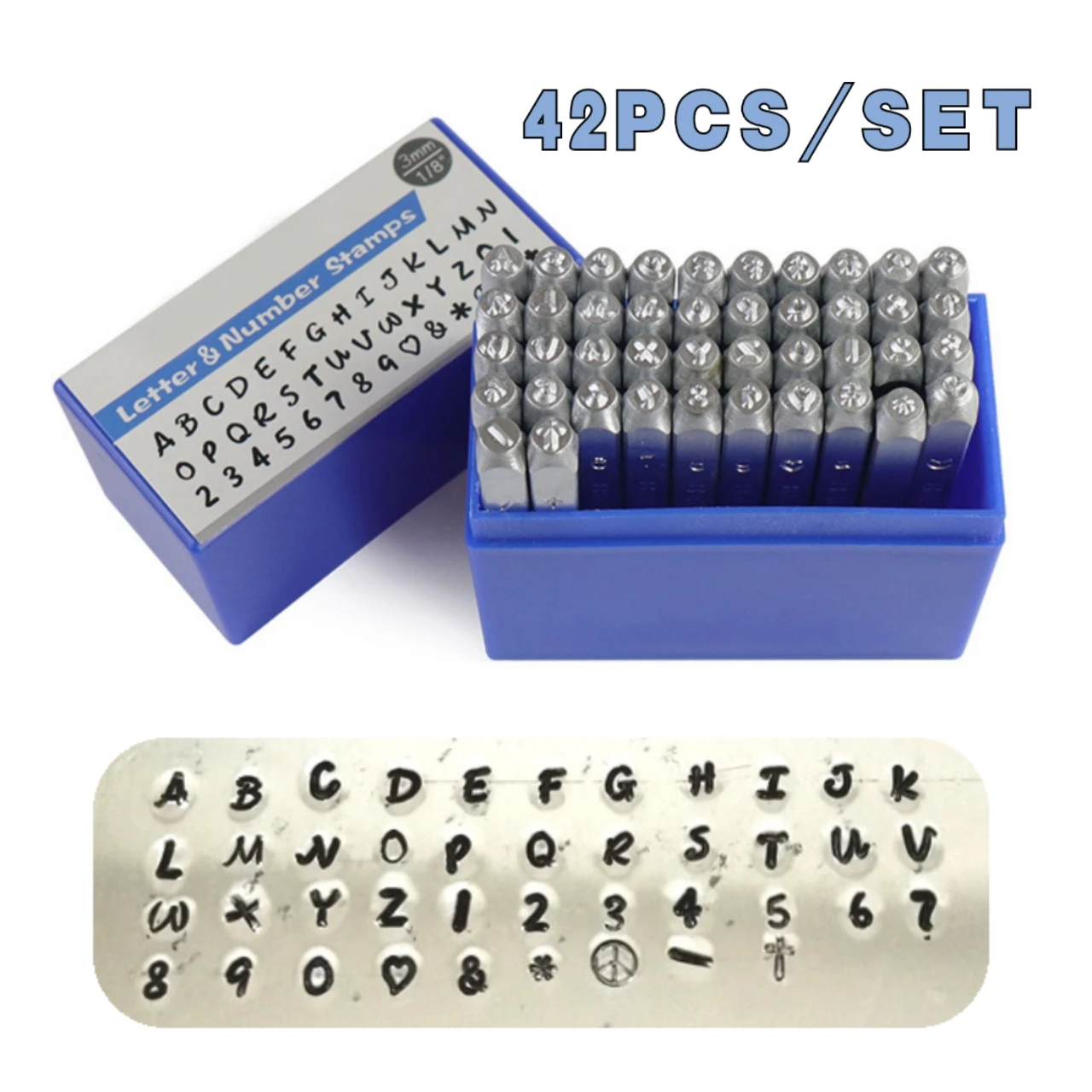 3mm DIY Metal Punch Stamp Kit Number & Letter Stamps Set (A-Z) Leather  Stamps, Jewelry Stamping Kit 1/8 (3mm) - AliExpress