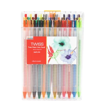 

Twist water color pencil 12/24/36 colors pencil set painting supplies graffiti pen coloring pencil