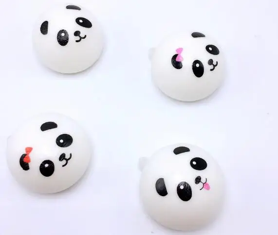

1pc Squishy Panda Bun Stress Reliever Ball Slow Rising Decompression Toys PU Key chains Keychain Kids Toys J0369
