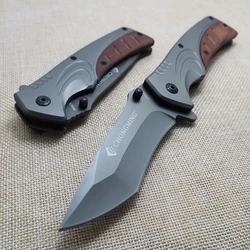 8.6'' Damascus 440C Folding Knife Tactical Folding Knife Camping Folding Knife Outdoor Rescue Knife Outdoor Tools Pocket Knife