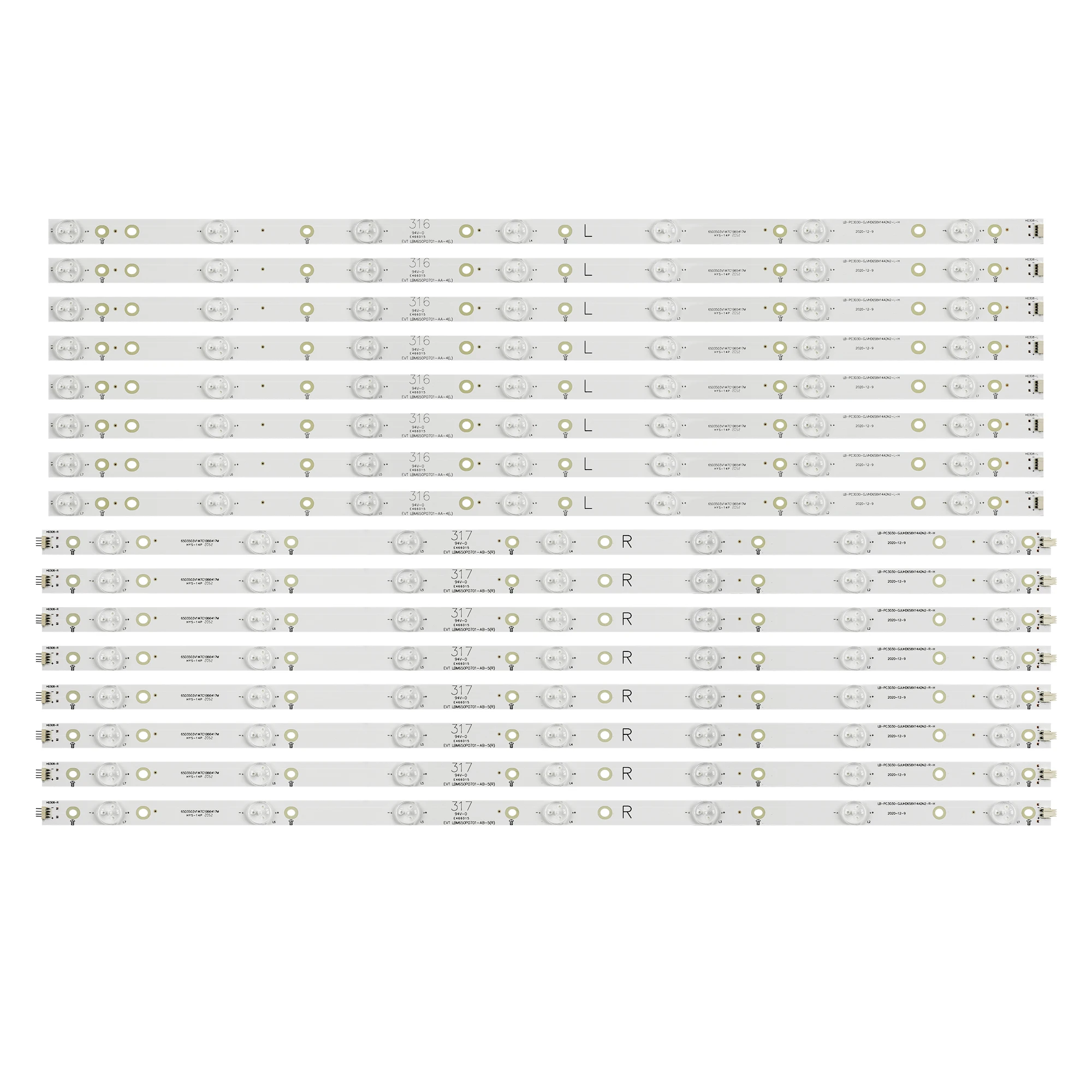 Tira Conduzida Luz de Fundo para 65pus6121 65puf6656 Ld65p19u Tpt650ua Lb-pf3030-gjuhd658x14adn2-l R-h Gjd2p5658x14uhd 65adm2-l 65adm2-r