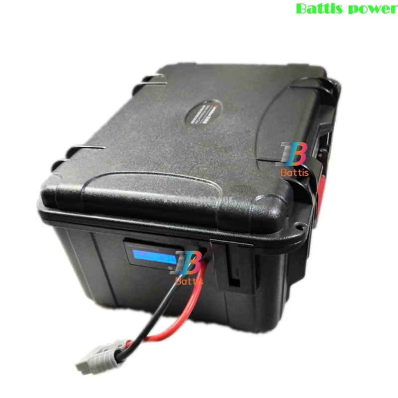 Водонепроницаемый 12V 100AH Lifepo4 батарей BMS 12,8 V для 1000W судовых машинах инвертор аварийного Питание трицикл+ 10A Зарядное устройство