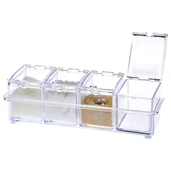 

Multifunctional Kitchen Seasoning Jar Box Condiment Storage Container Rack Herb Spice Can Sugar Kitchen Accessories Supplies