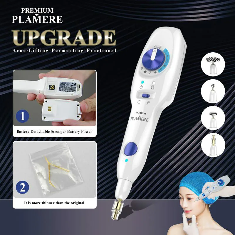 

Plamere from Korea Fibroblast plasma pen with 20 bending needles free eyelid lift wrinkle Skin lifting tightening machine
